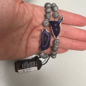 Geode stackable bracelets